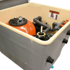 Contenedor De Filtración PQS -Suministros Para Piscinas caseta semienterrada enterrada pqs interior