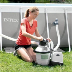 Intex Combo Filtro Arena + Clorador Salino 56.800L 26680 -Suministros Para Piscinas combo intex utilizacion 1