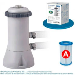 Intex Depuradora Cartucho Krystal 3.785 L/h -Suministros Para Piscinas depuradora cartucho 3785lh pack