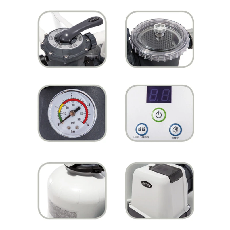 Depuradora Intex 26644 De Arena De 4.500 L/h 4 Depuradora Intex 26644 De Arena De 4.500 L/h - Imagen 4