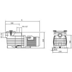 Bomba Ondina Kripsol Para Piscinas -Suministros Para Piscinas dimension ondina