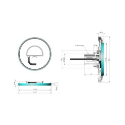 Foco LED Moonlight Blanco -Suministros Para Piscinas dimensiones focos moonlight spectravision