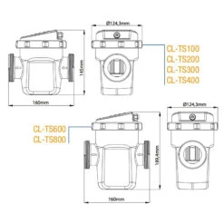 Clorador Salino Poolex Turbo Salt -Suministros Para Piscinas dimensiones turbo salt