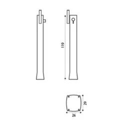 Ducha Solar HAPPY GO -Suministros Para Piscinas dimensions douche solaire happy go
