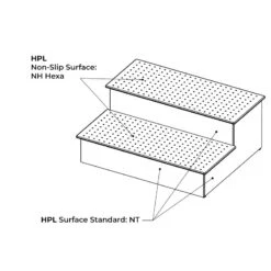 Escalera De Acceso A Spa De Astralpool -Suministros Para Piscinas escalera acceso spa grafito plano dibujo pelda os