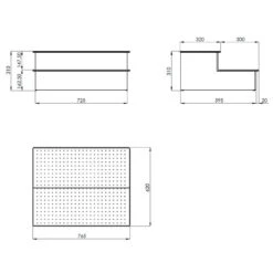 Escalera De Acceso A Spa De Astralpool -Suministros Para Piscinas escalera acceso spa grafito plano medidas