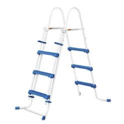 Piscina Ovalada 6,10 X 3,66 X 1,22 Con Depuradora Y Escalera -Suministros Para Piscinas escalera piscina ovalada