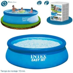 Intex Piscina Hinchable Easy Set Ø366x76 -Suministros Para Piscinas especificaciones piscina easy jet 2
