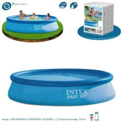 Piscina Intex Easy Set Ø396x84cm -Suministros Para Piscinas especificaciones piscina intex easy jet depuradora 1