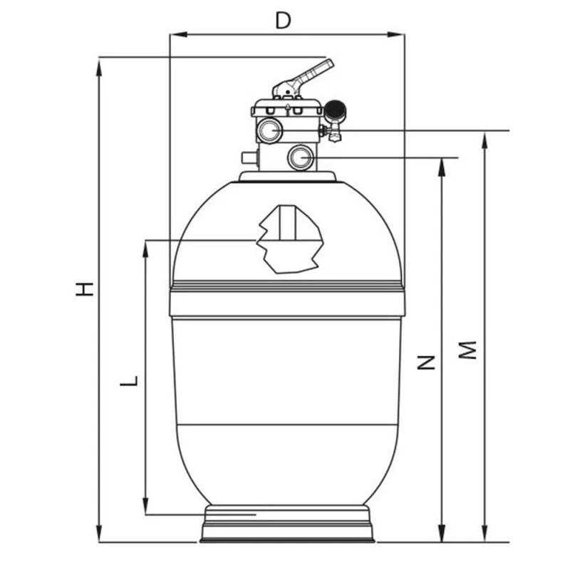 Filtro De Arena Rapidpool Top Astralpool 2 Filtro De Arena Rapidpool Top Astralpool - Imagen 2