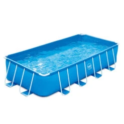 Piscina 4,88 X 2,44 X 1,07 M Con Depuradora Y Escalera -Suministros Para Piscinas frame rectangular 1