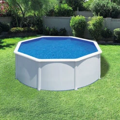Piscina Desmontable Circular Gre Starpool 120cm -Suministros Para Piscinas gre starpool circular blanca 120 300 exterior
