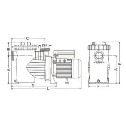 Bomba Autoaspirante Winner De Saci 7 Bomba Autoaspirante Winner De Saci -Suministros Para Piscinas medidas bomba winner
