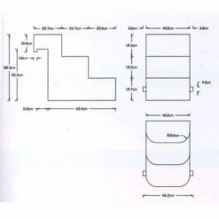 Escalera Seguridad Salva Mascotas -Suministros Para Piscinas medidas escalera seguridad 1