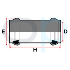 Manguito Unión Junta Elástica PVC 3 Manguito Unión Junta Elástica PVC -Suministros Para Piscinas medidas manguito union junta elastica pvc