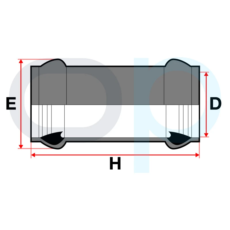 Manguito Unión Junta Elástica PVC 2 Manguito Unión Junta Elástica PVC - Imagen 2