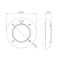 Proyector Plano Led Lumiplus Essential -Suministros Para Piscinas medidas proyector plano essential