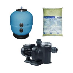 Pack Bomba Sena, Filtro Ice Y Material Filtrante -Suministros Para Piscinas pack sena ice vidrio eco 3