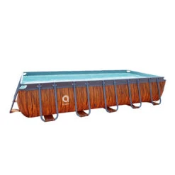 Jilong Piscina Frame Plus Wood 5,4 X 2,5 X 1 M -Suministros Para Piscinas piscina frame plus rectangular madera