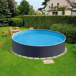 Piscina De Acero Grey 360 X 120 Cm 11 Piscina De Acero Grey 360 X 120 Cm -Suministros Para Piscinas piscina grey 3exb0582