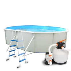 Piscina Ovalada Maliboo Con Depuradora De Arena 11.355 L/h