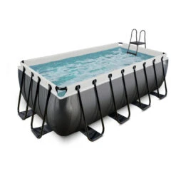 Piscina Black Limited 400x200x122cm 16 Piscina Black Limited 400x200x122cm -Suministros Para Piscinas piscina exit de cuero negro