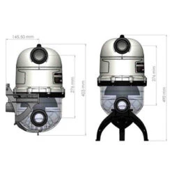 Prefiltro Hidrociclónico Hydrospin 5 Prefiltro Hidrociclónico Hydrospin -Suministros Para Piscinas prefiltro hydrospin astralpool medidas