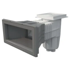 Skimmer Boca Ampliación Con Tapa Cuadrada Piscina Liner Y Prefabricada -Suministros Para Piscinas skimmer boca ampliacion tapa cuadrada gris