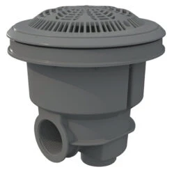 Sumidero NORM Rejilla Antivortex Piscina Liner Y Prefabricada -Suministros Para Piscinas sumidero norm abs rejilla antivortex gris