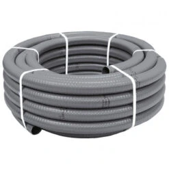 Tubería Flexible En PVC -Suministros Para Piscinas tuberia flexible pvc cepex gris 2